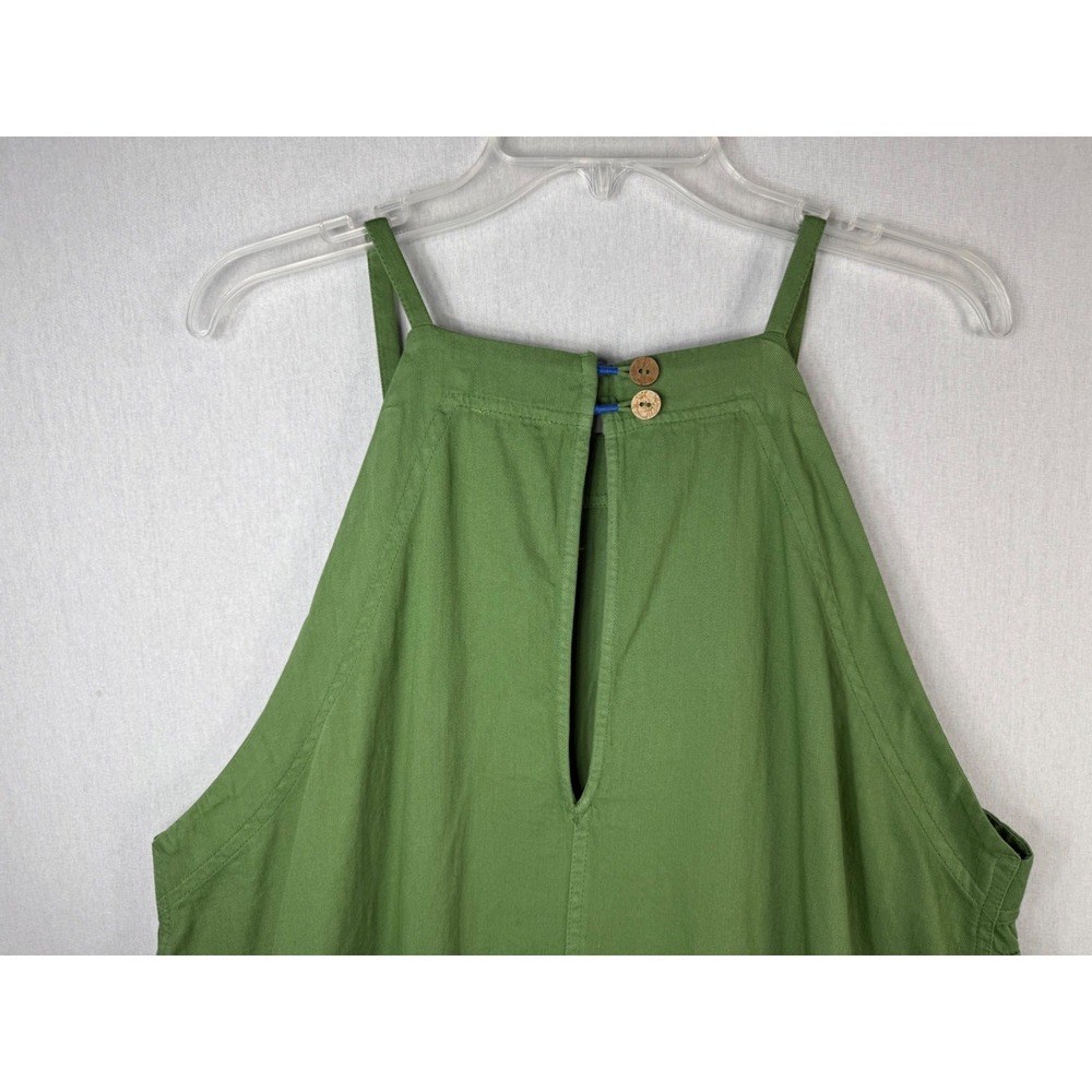 Anthropologie Pilcro Kyla Flounce Dress Olive Green Fray Hem Womens Size 2X Plus - Picture 4 of 11